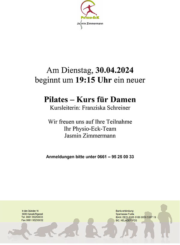 Plakat Wirbelsäulen Gymnastik Kurs 05. März 2024